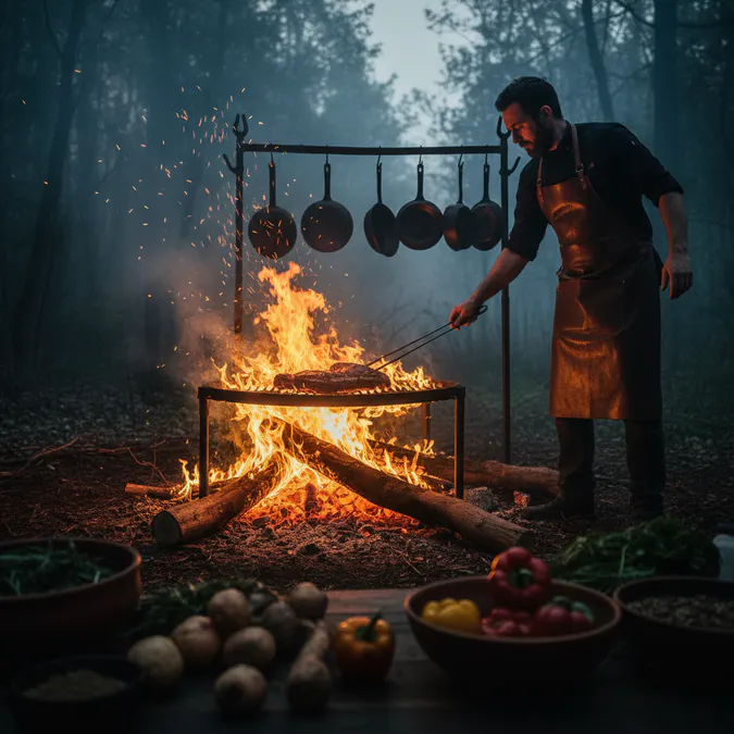 Fire-Based Cooking Techniques - 7 Top Food Trends Shaping the Culinary Scene in 2026