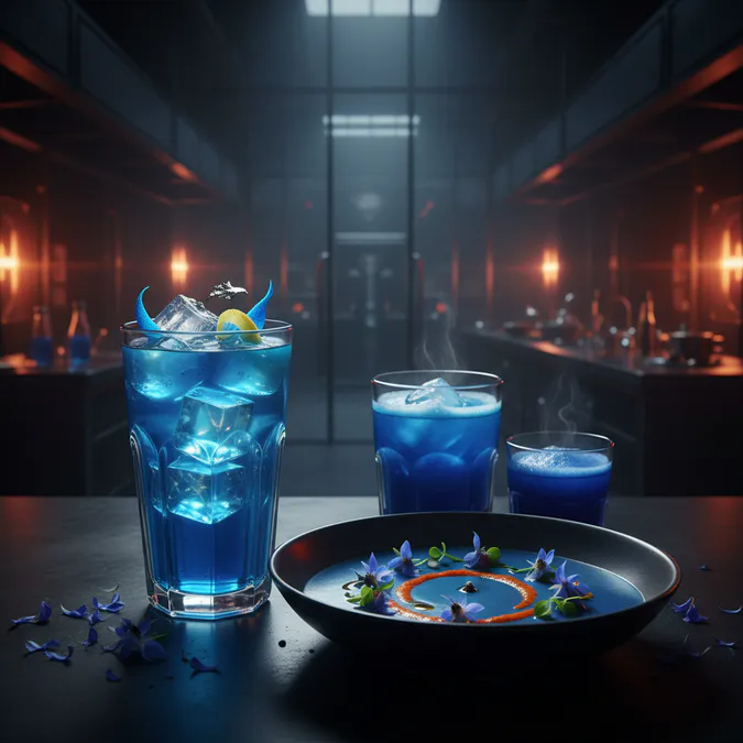 Blue Beverages: The Next Color Trend - 2026 Food Trends: The Ultimate Return of Red Meat and Personalized Dining