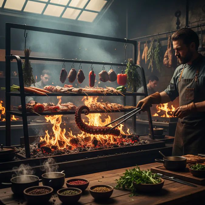 Fire-Based Cooking Techniques - 7 Top Food Trends Shaping the Culinary Scene in 2026